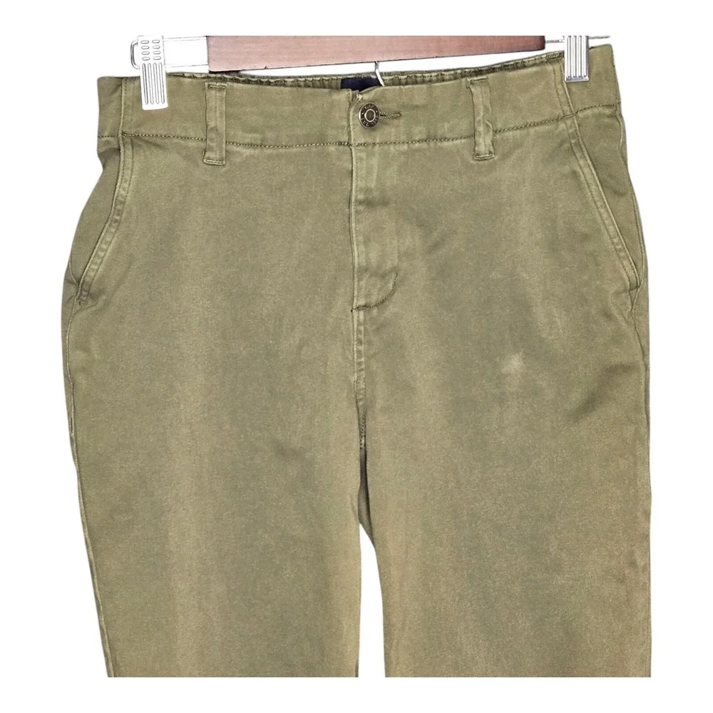 GAP Chino Pants Relaxed Fit Casual Comfortable Stretch Olive Green Womens Size 4
